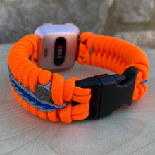 Lade das Bild in den Galerie-Viewer, Paracord Watch Band compatible with Fitbit Versa 1, Versa Lite, Versa 2, Versa 3, Versa 4, Sense, Sense 2 (watch not included).