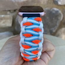 Load image into Gallery viewer, Paracord Watch Band compatible with Fitbit Versa 1, Versa Lite, Versa 2, Versa 3, Versa 4, Sense, Sense 2 (watch not included).