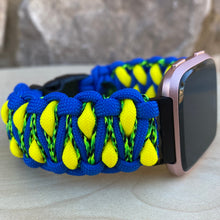 Charger l'image dans la galerie, Paracord Watch Band compatible with Fitbit Versa 1, Versa Lite, Versa 2, Versa 3, Versa 4, Sense, Sense 2 (watch not included).