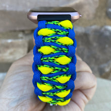 Charger l'image dans la galerie, Paracord Watch Band compatible with Fitbit Versa 1, Versa Lite, Versa 2, Versa 3, Versa 4, Sense, Sense 2 (watch not included).
