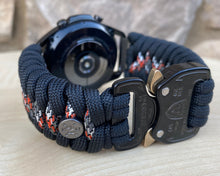 Load image into Gallery viewer, Paracord Watchband compatible with Samsung Galaxy Watch 3, Galaxy Watch 4, Galaxy Watch 5, Galaxy Watch 6 (watch not included)