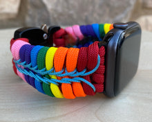 Cargar imagen en el visor de la galería, Paracord Watch Band compatible with Apple Watch Series 1, 2, 3, 4, 5, 6, 7 & SE (watch not included)
