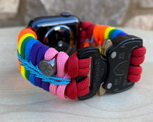 Cargar imagen en el visor de la galería, Paracord Watch Band compatible with Apple Watch Series 1, 2, 3, 4, 5, 6, 7 & SE (watch not included)