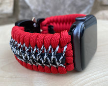 Lade das Bild in den Galerie-Viewer, Paracord Watch Band compatible with Apple Watch Series 1, 2, 3, 4, 5, 6, 7 & SE (watch not included)