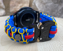 Load image into Gallery viewer, Samsung Galaxy Watch Band, Galaxy 42mm, Galaxy 46mm, Gear S3 Frontier, Gear S3 Classic, Gear Sport, 550 Paracord Watch Band.