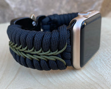 Lade das Bild in den Galerie-Viewer, Paracord Watch Band compatible with Apple Watch Series 1, 2, 3, 4, 5, 6, 7 & SE (watch not included)