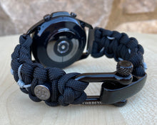 Load image into Gallery viewer, Paracord Watchband compatible with Samsung Galaxy Watch 3, Galaxy Watch 4, Galaxy Watch 5, Galaxy Watch 6 (watch not included)