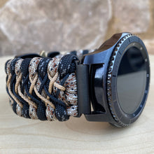 Load image into Gallery viewer, Samsung Galaxy Watch Band, Galaxy 42mm, Galaxy 46mm, Gear S3 Frontier, Gear S3 Classic, Gear Sport, 550 Paracord Watch Band.