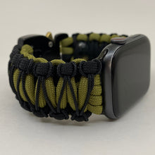 Cargar imagen en el visor de la galería, Paracord Watch Band compatible with Apple Watch Series 1, 2, 3, 4, 5, 6, 7 & SE (watch not included)