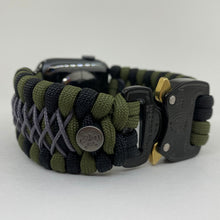 Charger l'image dans la galerie, Paracord Watch Band compatible with Apple Watch Series 1, 2, 3, 4, 5, 6, 7 & SE (watch not included)