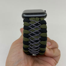 Charger l'image dans la galerie, Paracord Watch Band compatible with Apple Watch Series 1, 2, 3, 4, 5, 6, 7 & SE (watch not included)