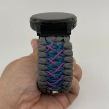 Load image into Gallery viewer, Paracord Watch Band compatible with Garmin Approach S12, Approach S40, Approach S42, D2 Air, Vivoactive 3S, Vivoactive 3, Vivoactive 3 Music, Vivoactive 4S, Vivoactive 4, Venu, Venu 2S, Venu 2, Venu SQ, Venu Music (watch not included)