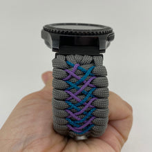 Load image into Gallery viewer, Samsung Galaxy Watch Band, Galaxy 42mm, Galaxy 46mm, Gear S3 Frontier, Gear S3 Classic, Gear Sport, 550 Paracord Watch Band.