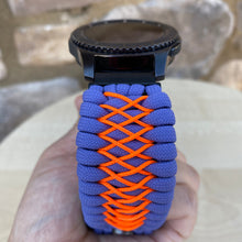 Load image into Gallery viewer, Samsung Galaxy Watch Band, Galaxy 42mm, Galaxy 46mm, Gear S3 Frontier, Gear S3 Classic, Gear Sport, 550 Paracord Watch Band.