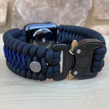 Charger l'image dans la galerie, Paracord Watch Band compatible with Apple Watch Series 1, 2, 3, 4, 5, 6, 7, 8, Ultra & SE (watch not included)