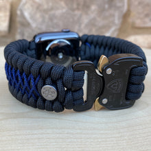 Load image into Gallery viewer, Personalized Paracord Watch Band for Apple Watch Series 1-11, Ultra, Ultra 2, Ultra 3, and SE (watch not included).