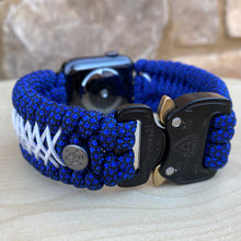 Lade das Bild in den Galerie-Viewer, Paracord Watch Band compatible with Apple Watch Series 1, 2, 3, 4, 5, 6, 7 & SE (watch not included)