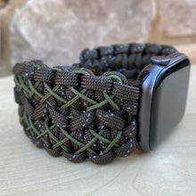 Lade das Bild in den Galerie-Viewer, Paracord Watch Band compatible with Apple Watch Series 1, 2, 3, 4, 5, 6, 7 & SE (watch not included)