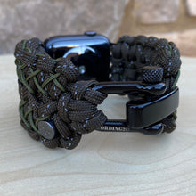 Lade das Bild in den Galerie-Viewer, Paracord Watch Band compatible with Apple Watch Series 1, 2, 3, 4, 5, 6, 7 & SE (watch not included)