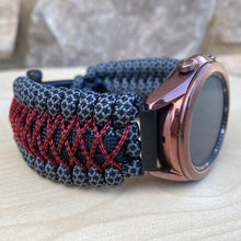 Load image into Gallery viewer, Paracord Watchband compatible with Samsung Galaxy Watch 3, Galaxy Watch 4, Galaxy Watch 5, Galaxy Watch 6 (watch not included)