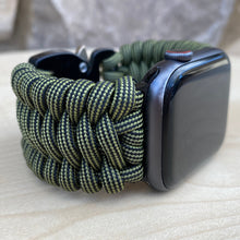 Lade das Bild in den Galerie-Viewer, Paracord Watch Band compatible with Apple Watch Series 1, 2, 3, 4, 5, 6, 7 & SE (watch not included)