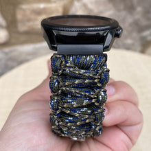 Load image into Gallery viewer, Paracord Watchband compatible with Samsung Galaxy Watch 3, Galaxy Watch 4, Galaxy Watch 5, Galaxy Watch 6 (watch not included)