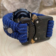 Load image into Gallery viewer, Paracord Watchband compatible with Samsung Galaxy Watch 3, Galaxy Watch 4, Galaxy Watch 5, Galaxy Watch 6 (watch not included)