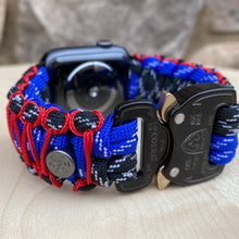 Lade das Bild in den Galerie-Viewer, Paracord Watch Band compatible with Apple Watch Series 1, 2, 3, 4, 5, 6, 7 & SE (watch not included)