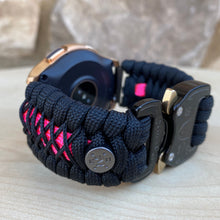 Load image into Gallery viewer, Samsung Galaxy Watch Band, Galaxy 42mm, Galaxy 46mm, Gear S3 Frontier, Gear S3 Classic, Gear Sport, 550 Paracord Watch Band.