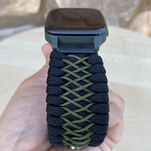 Charger l'image dans la galerie, Paracord watch band compatible with Garmin Approach S12/S40/S42, D2 Air/X10, Vivoactive, Venu, Vivomove, Forerunner 55/245/255/645/745 (watch not included)