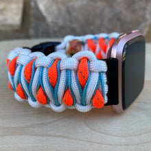 Load image into Gallery viewer, Paracord Watch Band compatible with Fitbit Versa 1, Versa Lite, Versa 2, Versa 3, Versa 4, Sense, Sense 2 (watch not included).