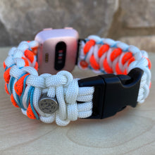 Load image into Gallery viewer, Paracord Watch Band compatible with Fitbit Versa 1, Versa Lite, Versa 2, Versa 3, Versa 4, Sense, Sense 2 (watch not included).
