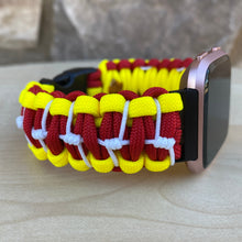 Lade das Bild in den Galerie-Viewer, Paracord Watch Band compatible with Fitbit Versa 1, Versa Lite, Versa 2, Versa 3, Versa 4, Sense, Sense 2 (watch not included).