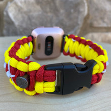 Lade das Bild in den Galerie-Viewer, Paracord Watch Band compatible with Fitbit Versa 1, Versa Lite, Versa 2, Versa 3, Versa 4, Sense, Sense 2 (watch not included).