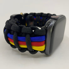 Cargar imagen en el visor de la galería, Paracord Watch Band compatible with Apple Watch Series 1, 2, 3, 4, 5, 6, 7, 8, 9, Ultra, Ultra 2 & SE (watch not included)