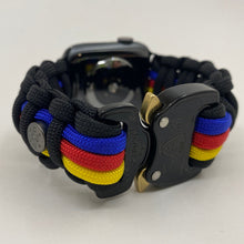 Cargar imagen en el visor de la galería, Paracord Watch Band compatible with Apple Watch Series 1, 2, 3, 4, 5, 6, 7, 8, 9, Ultra, Ultra 2 & SE (watch not included)