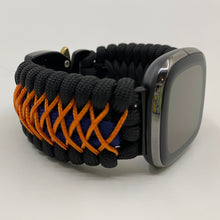 Lade das Bild in den Galerie-Viewer, Paracord Watch Band compatible with Fitbit Versa 1, Versa Lite, Versa 2, Versa 3, Versa 4, Sense, Sense 2 (watch not included).