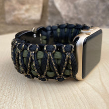 Lade das Bild in den Galerie-Viewer, Paracord Watch Band compatible with Apple Watch Series 1, 2, 3, 4, 5, 6, 7, 8, Ultra & SE (watch not included)
