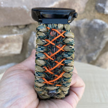 Load image into Gallery viewer, Paracord Watchband compatible with Samsung Galaxy Watch 3, Galaxy Watch 4, Galaxy Watch 5, Galaxy Watch 6 (watch not included)