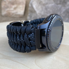 Load image into Gallery viewer, Samsung Galaxy Watch Band, Galaxy 42mm, Galaxy 46mm, Gear S3 Frontier, Gear S3 Classic, Gear Sport, 550 Paracord Watch Band.