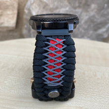 Load image into Gallery viewer, Samsung Galaxy Watch Band, Galaxy 42mm, Galaxy 46mm, Gear S3 Frontier, Gear S3 Classic, Gear Sport, 550 Paracord Watch Band.