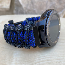 Load image into Gallery viewer, Samsung Galaxy Watch Band, Galaxy 42mm, Galaxy 46mm, Gear S3 Frontier, Gear S3 Classic, Gear Sport, 550 Paracord Watch Band.
