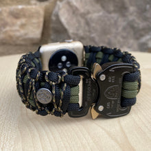 Load image into Gallery viewer, Personalized Paracord Watch Band for Apple Watch Series 1-11, Ultra, Ultra 2, Ultra 3, and SE (watch not included).