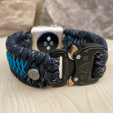 Cargar imagen en el visor de la galería, Paracord Watch Band compatible with Apple Watch Series 1, 2, 3, 4, 5, 6, 7 & SE (watch not included)