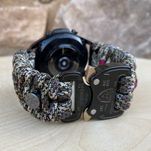 Load image into Gallery viewer, Paracord Watchband compatible with Samsung Galaxy Watch 3, Galaxy Watch 4, Galaxy Watch 5, Galaxy Watch 6 (watch not included)