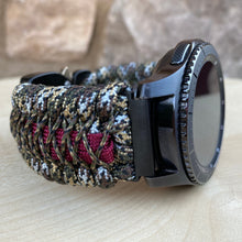 Load image into Gallery viewer, Samsung Galaxy Watch Band, Galaxy 42mm, Galaxy 46mm, Gear S3 Frontier, Gear S3 Classic, Gear Sport, 550 Paracord Watch Band.