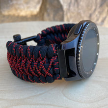 Load image into Gallery viewer, Samsung Galaxy Watch Band, Galaxy 42mm, Galaxy 46mm, Gear S3 Frontier, Gear S3 Classic, Gear Sport, 550 Paracord Watch Band.