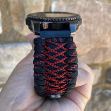 Load image into Gallery viewer, Samsung Galaxy Watch Band, Galaxy 42mm, Galaxy 46mm, Gear S3 Frontier, Gear S3 Classic, Gear Sport, 550 Paracord Watch Band.
