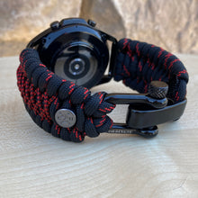 Load image into Gallery viewer, Paracord Watchband compatible with Samsung Galaxy Watch 3, Galaxy Watch 4, Galaxy Watch 5, Galaxy Watch 6 (watch not included)