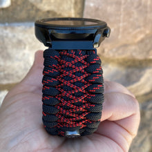 Load image into Gallery viewer, Paracord Watchband compatible with Samsung Galaxy Watch 3, Galaxy Watch 4, Galaxy Watch 5, Galaxy Watch 6 (watch not included)
